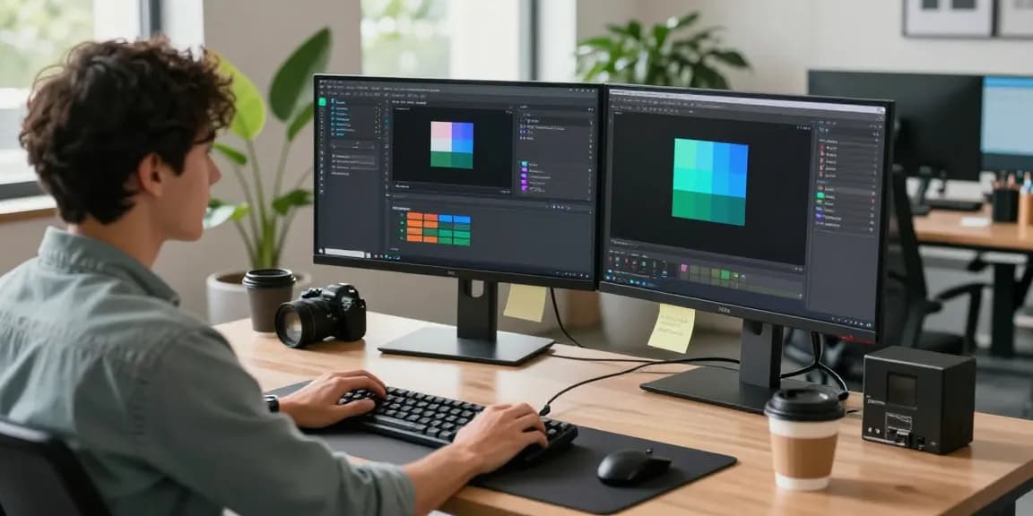 Efficient workspace demonstrating Snipaste's screenshot and annotation features in a modern tech environment.