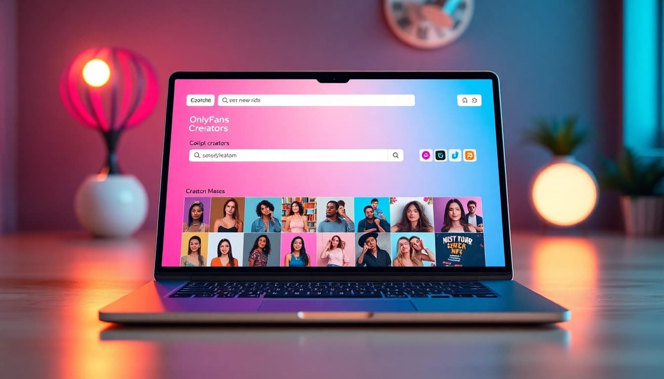Discover new OnlyFans creators on a vibrant digital platform with engaging profiles and unique thumbnails.