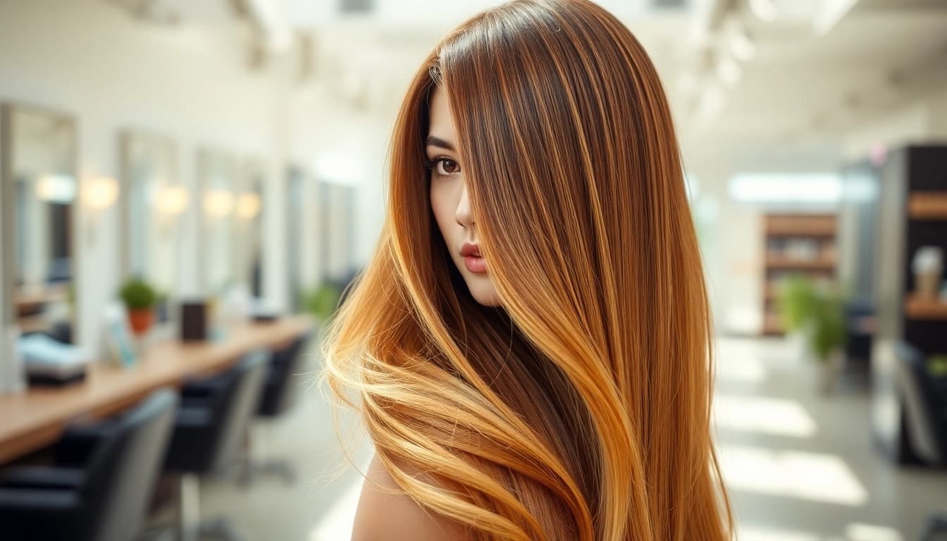 Enhance your look with genius weft hair extensions for luxurious volume and length.