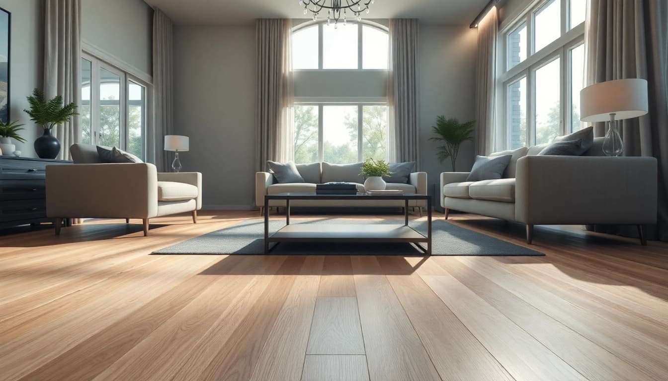 Enhance your space with vinyl flooring near me featuring a stylish wood-like finish.