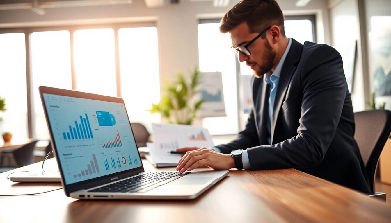 Optimize your online visibility with edmonton seo strategies in a modern office environment.