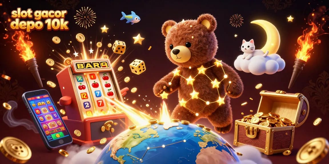 Menangkan jackpot slot gacor depo 10k dengan ilustrasi berwarna yang menarik dan detail yang kaya.
