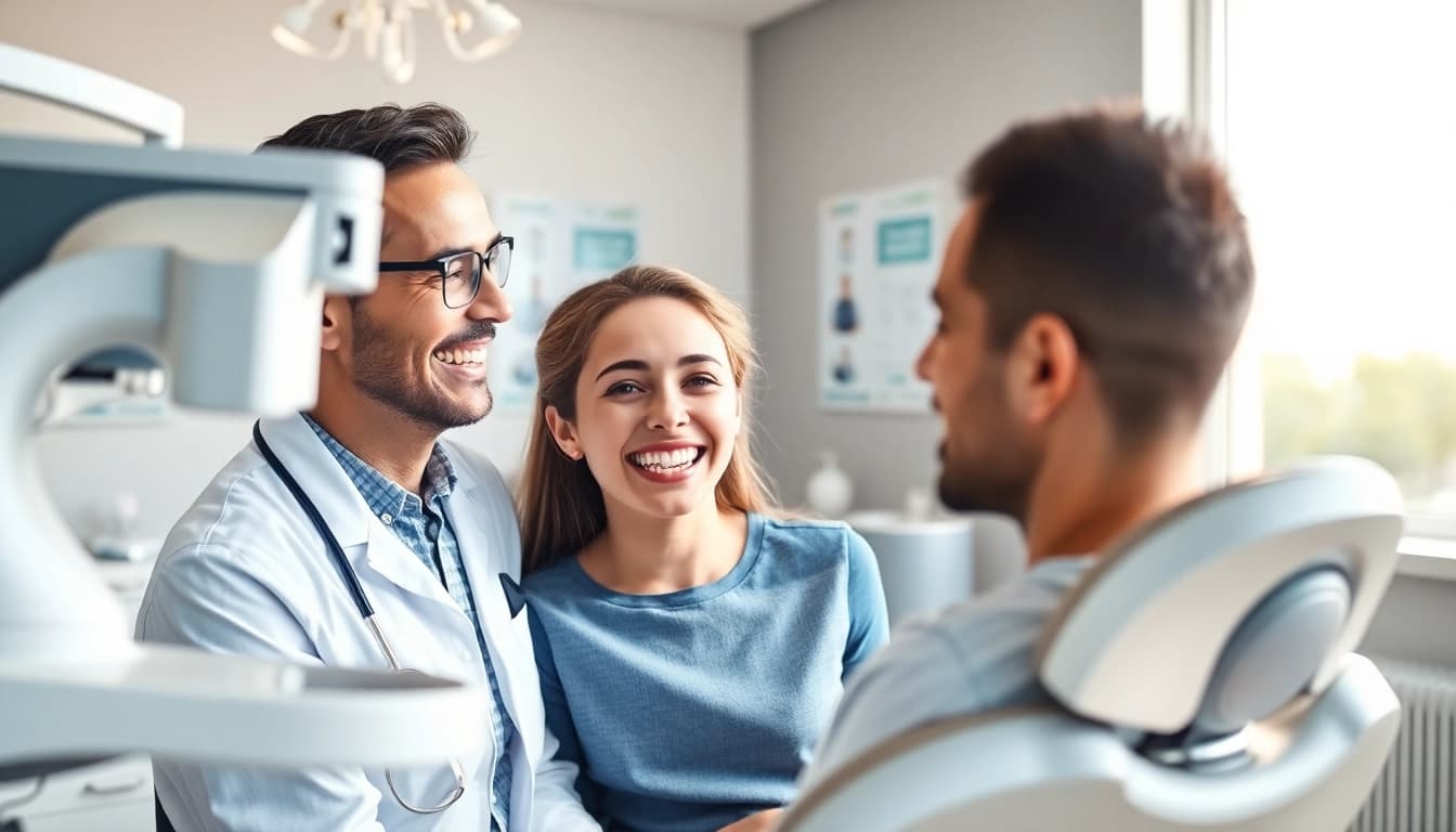 Engaging consultation at Level Orthodontics highlighting patient care with modern technology.