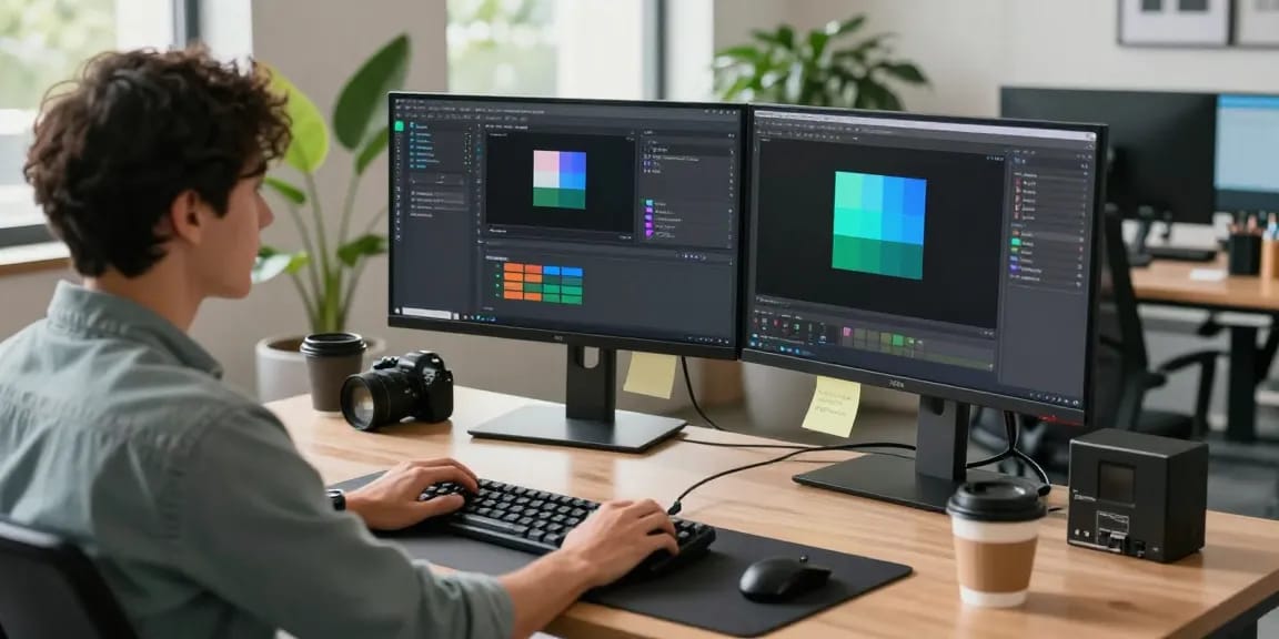 Efficient workspace demonstrating Snipaste's screenshot and annotation features in a modern tech environment.
