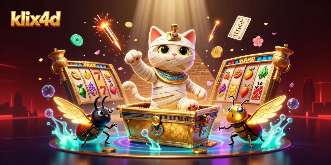 Menangkan kesembilan klix4d dengan slot reels dan simbol keberuntungan yang megah dalam suasana kasino.