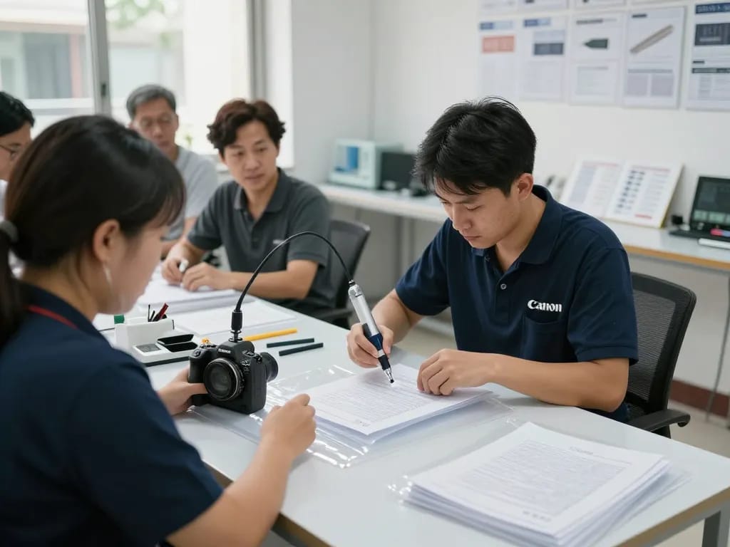 gỡ ép plastic hà nội service with technician expertly removing plastic layers from important documents