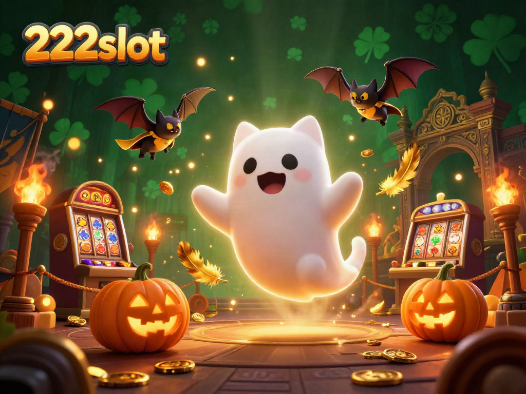 Menangkan besar di 222slot dengan kucing hantu dan kelelawar di kasino berhantu.