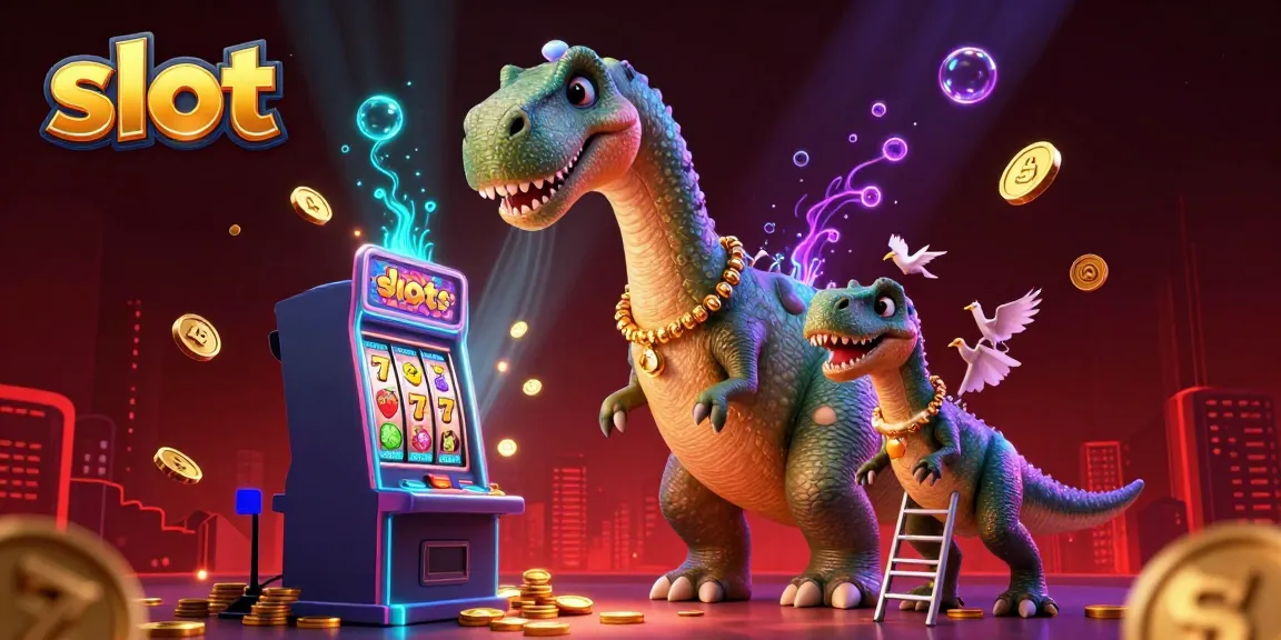 Engage with the vibrant slot machine scene, showcasing dynamic characters and rich casino elements.
