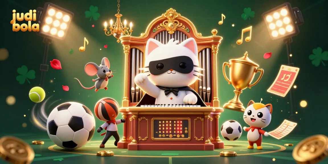 Engage in exciting judi bola action with dynamic elements at a vibrant casino scene.
