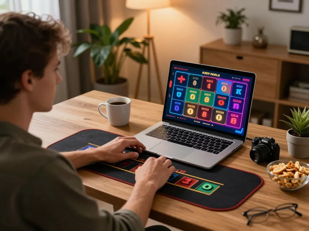 Immerse in strategic gameplay at 888top with a user engaged in live dealer blackjack.
