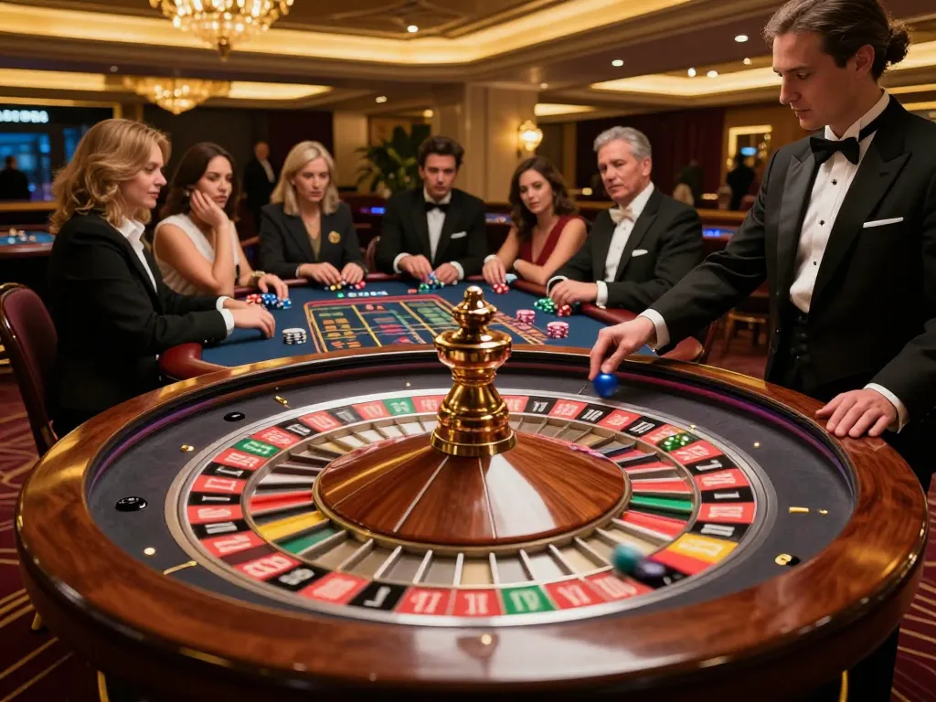 FAFA 828 thrilling roulette gameplay with players excitedly placing bets