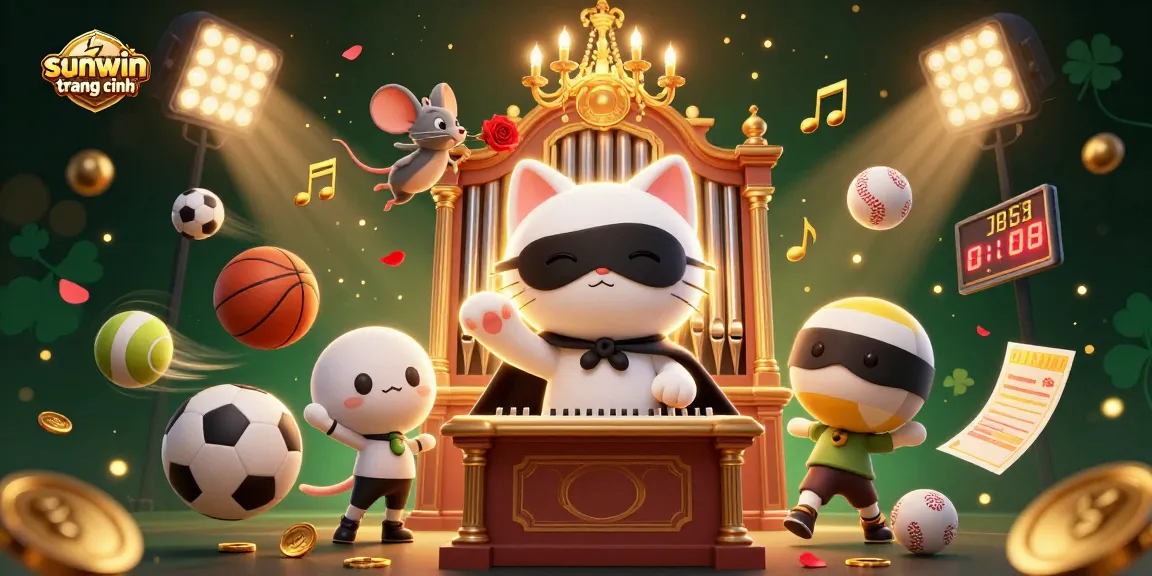 Experience thrilling action at sunwin trang chính with dynamic casino-themed characters and game elements.