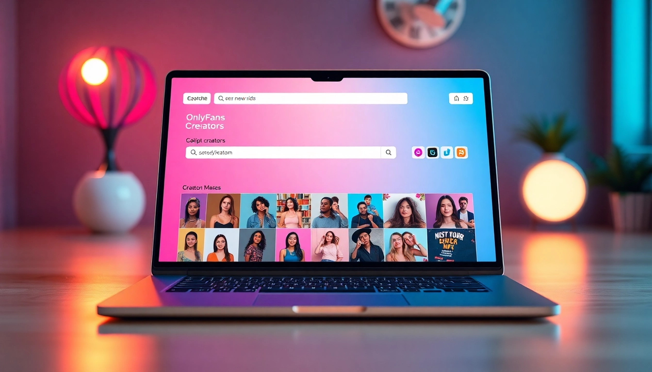 Discover new OnlyFans creators on a vibrant digital platform with engaging profiles and unique thumbnails.