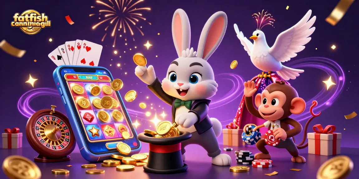 Experience thrilling gameplay at fatfishcantinagrill with vibrant slot reels and charming magical characters.