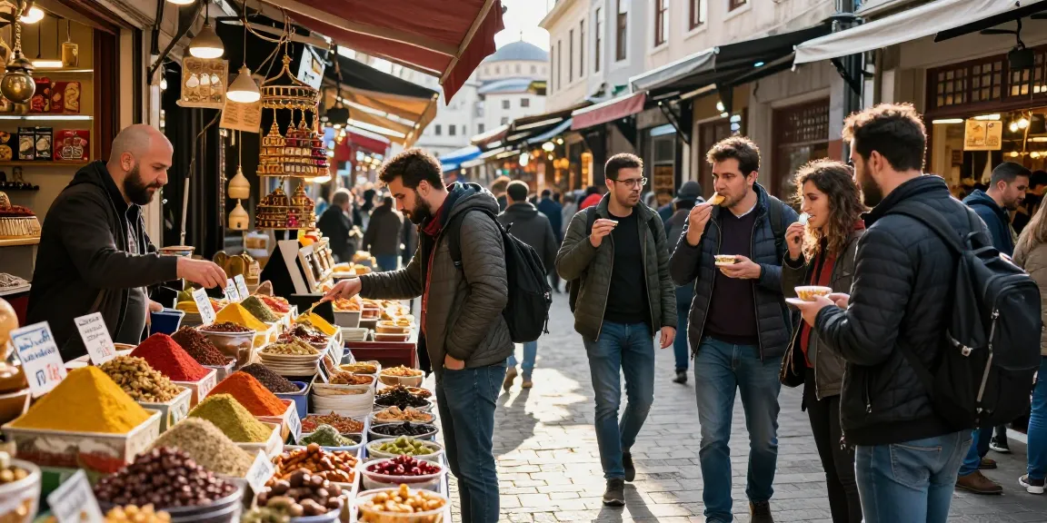 Find out more about Istanbul's vibrant market scene showcasing fresh foods and local culture.