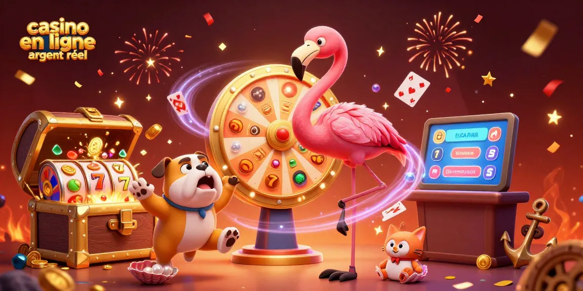 Gagner au casino en ligne argent réel avec un jeu dynamique et des personnages animés.