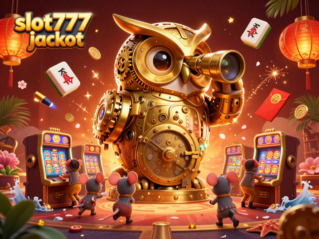 Spin to win with slot777 jackpot in an enchanting casino atmosphere filled with vibrant characters and elements.