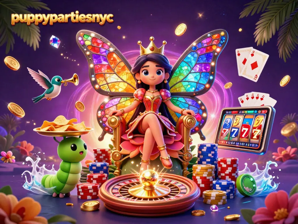 Menghadirkan kegembiraan dengan puppypartiesnyc dalam festival permainan kasino, termasuk slot dan roulette yang berwarna-warni.
