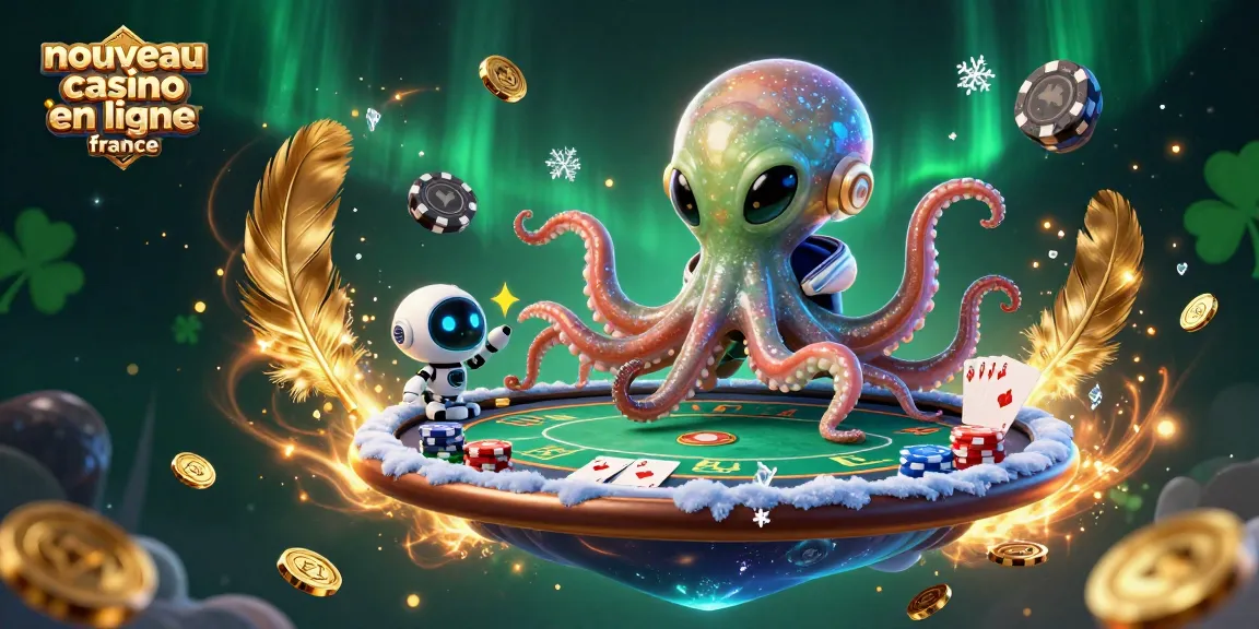 Le nouveau casino en ligne France offre des jeux captivants avec un octopus et un robot dans l'univers des jeux d'argent.