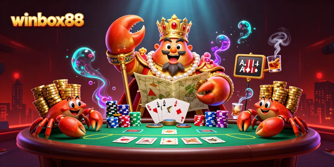 Experience the excitement of winbox88 as the golden crab emperor rules a vibrant poker scene.