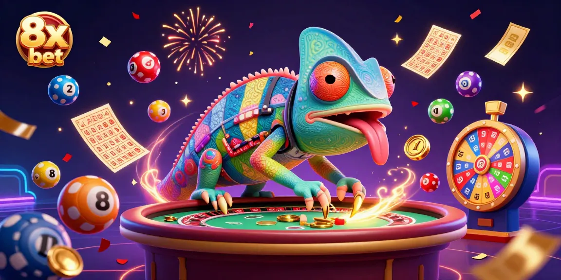 Bets on exciting games with 8x bet while surrounded by vibrant casino elements