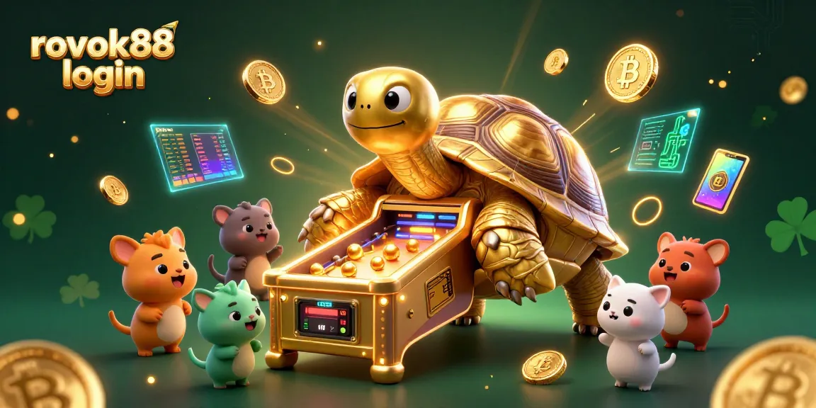 Engage with the exciting rokok88 login experience through a vibrant 3D digital illustration showcasing rich casino elements.