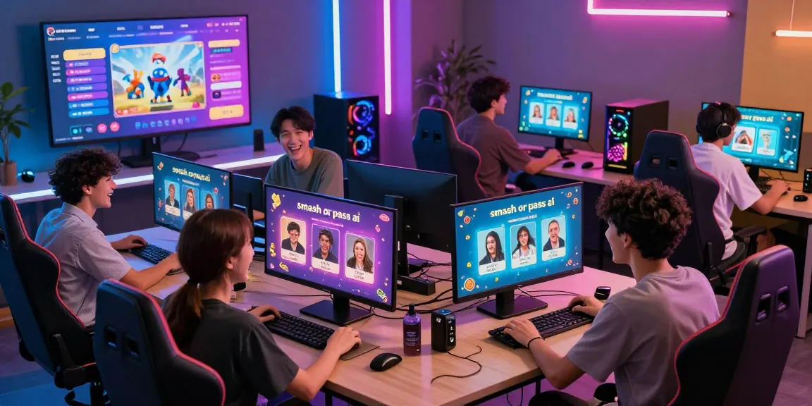 Engaged users experiencing "smash or pass ai" in a vibrant digital game environment.
