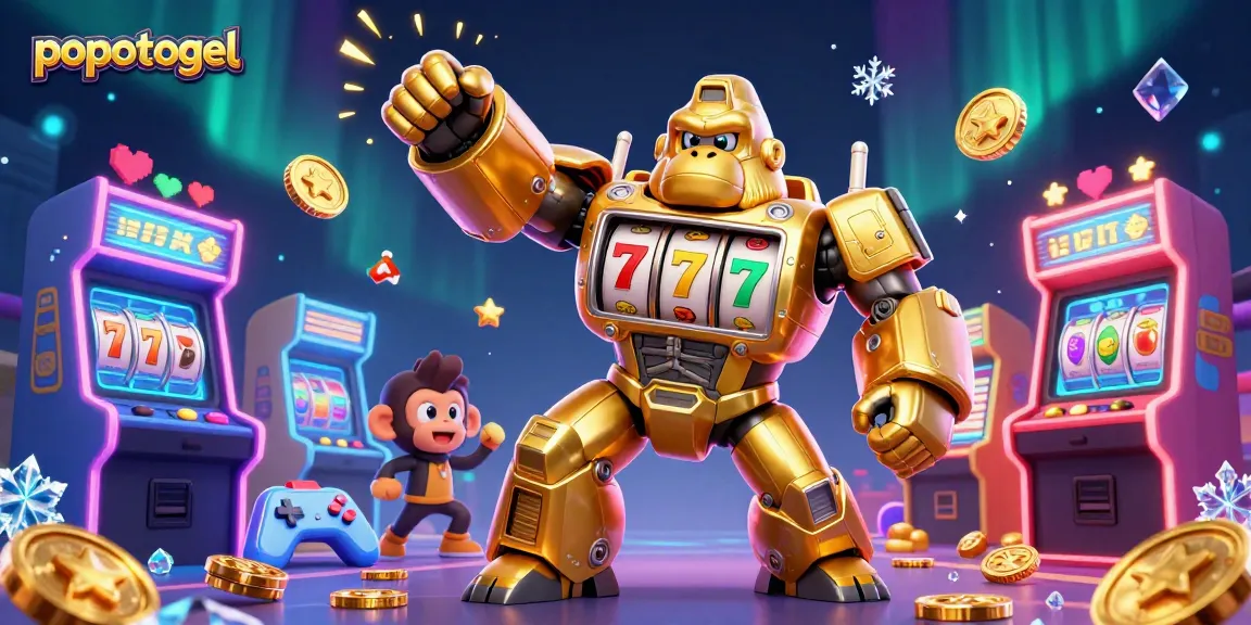 Win big with popotogel's exciting 3D illustration showcasing thrilling casino elements.