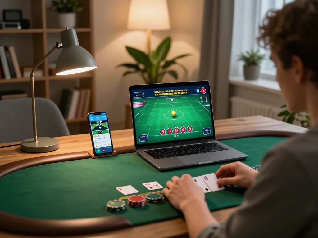 Engaging in live dealer blackjack on vip99win in a cozy home setting