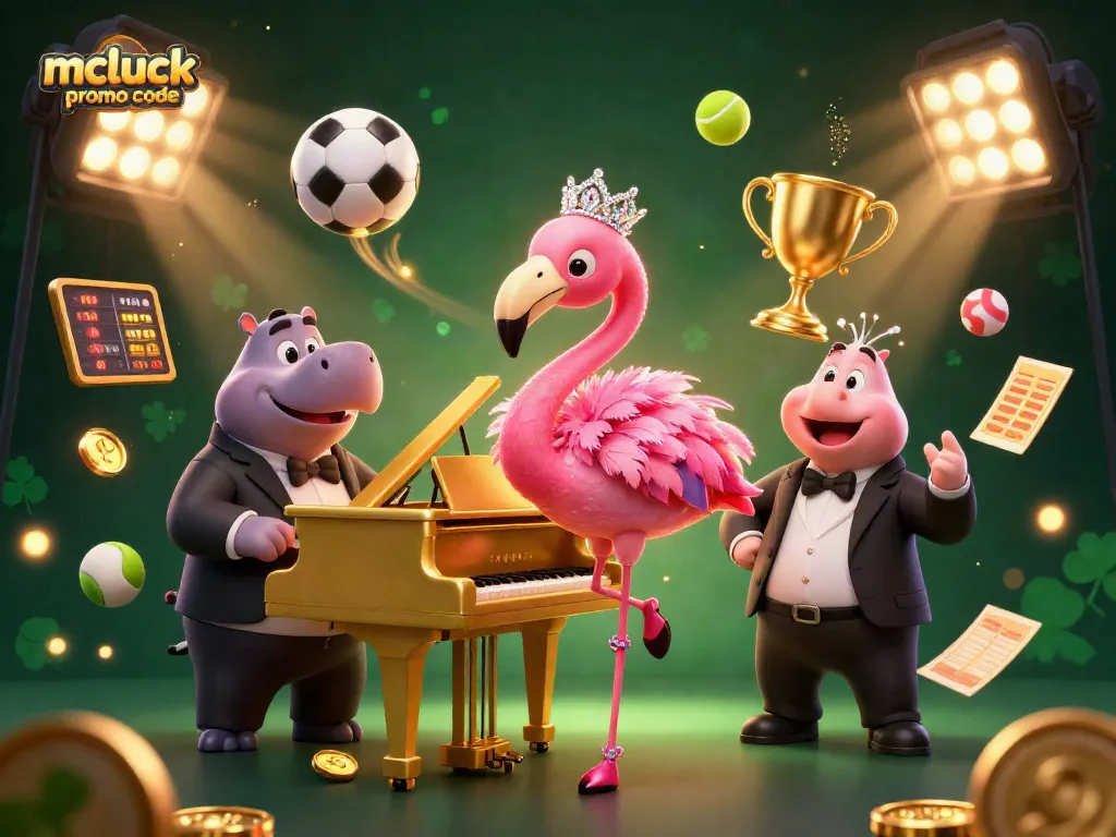 Experience exciting gameplay with McLuck promo code, featuring vibrant casino elements and dynamic characters.