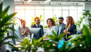 Engaging technology discussions in a modern workspace showcasing Innovation.