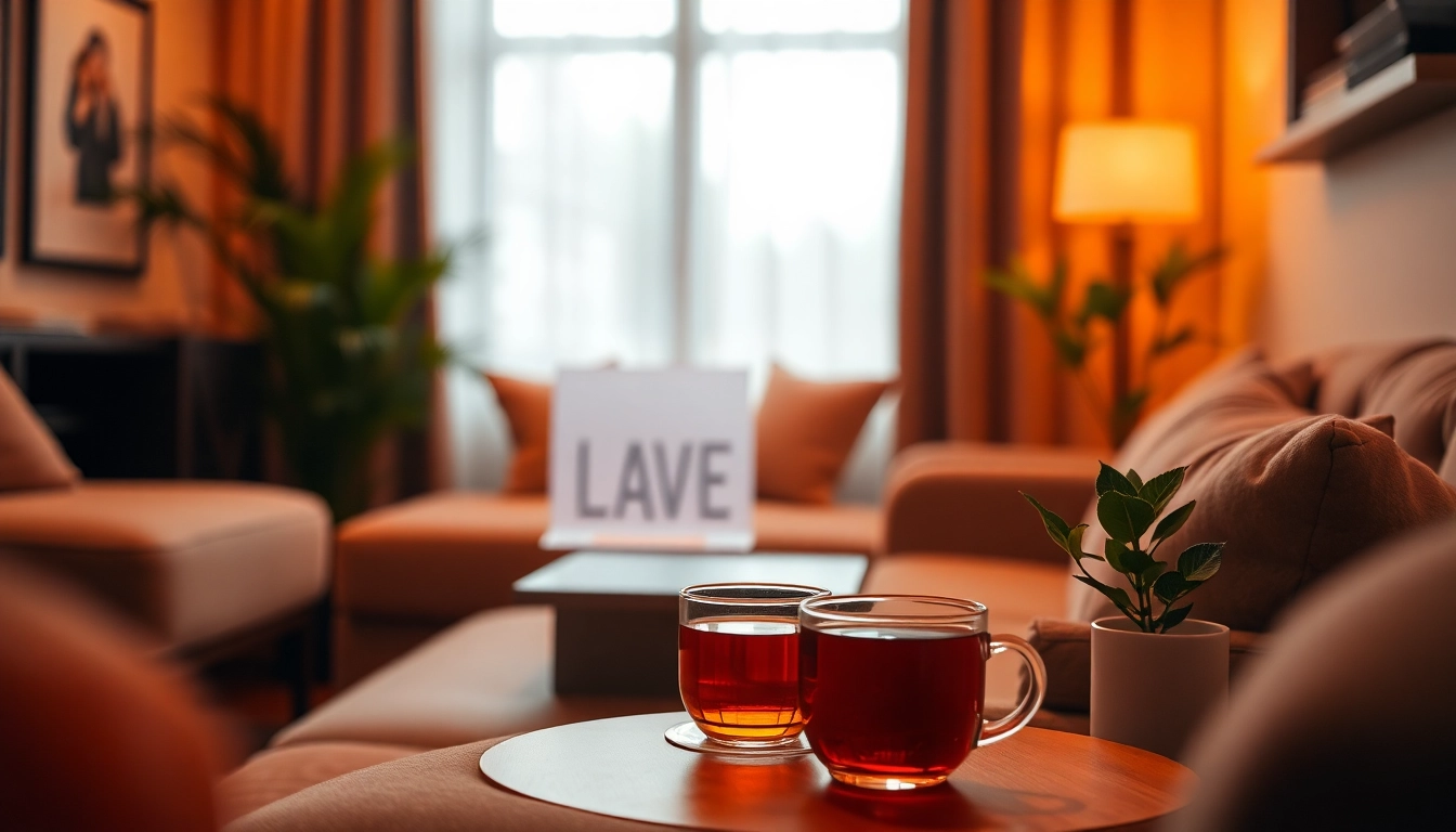 Engaging interface for sex ai chat depicted in a cozy lounge setting.