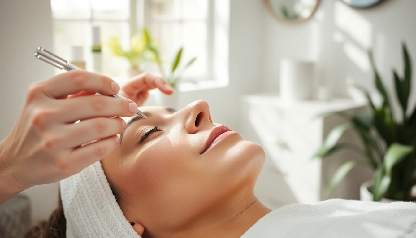 Captivating scene of a Dermaplane Facial being performed, showcasing precise exfoliation techniques.
