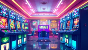 Kode4d slot gaming interface featuring vibrant slot machines and exciting graphics.