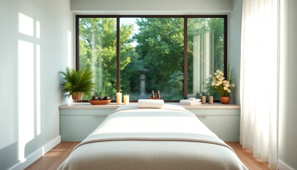 편안한 분위기와 에센셜 오일이 있는 휴식의 서산마사지 치료실