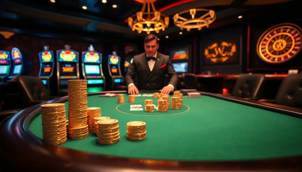 Découvrez l'excitation aux meilleurs casinos en ligne avec des tables de poker à enjeux élevés, des machines à sous vibrantes et une ambiance professionnelle.