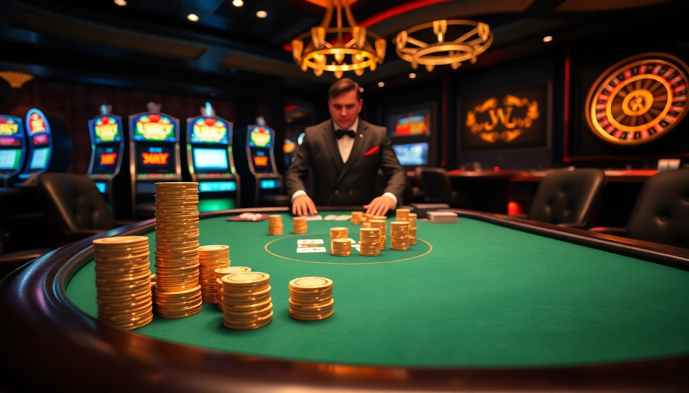 Découvrez l'excitation aux meilleurs casinos en ligne avec des tables de poker à enjeux élevés, des machines à sous vibrantes et une ambiance professionnelle.