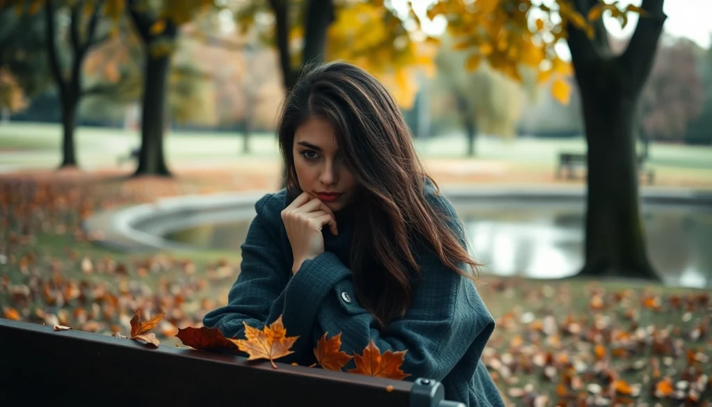 Understanding depression symptoms through a serene park scene that reflects emotional depth.