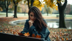 Understanding depression symptoms through a serene park scene that reflects emotional depth.