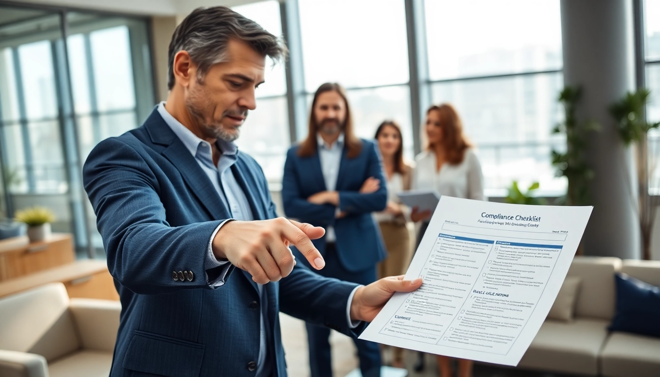 Consultant guiding a team on FCPA/DCAA/Flowdown/ITAR/EAR compliance in a modern office.