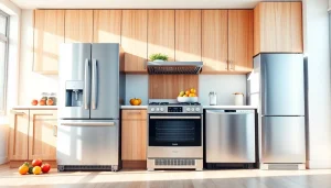 Explore innovative home appliances in a stylish kitchen setting with bright, natural lighting.