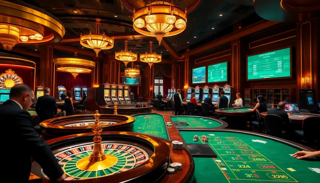 Vivez l'excitation des meilleurs casinos en ligne, présentant des roues de roulette vibrantes et des joueurs immergés dans le jeu.
