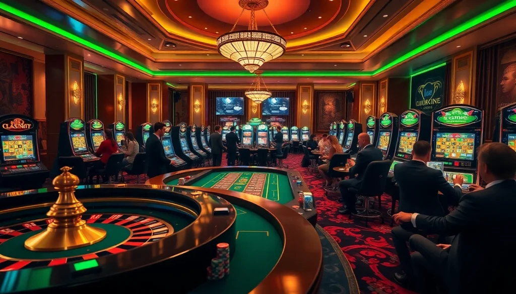 Jeu passionnant au meilleurs casino en ligne avec des machines à sous vibrantes et des tables de poker.