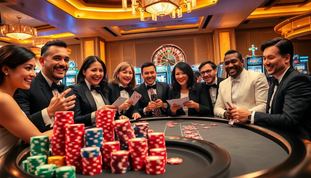 Vivez l'excitation des meilleurs casino en ligne avec des joueurs engagés dans des parties de poker à enjeux élevés.